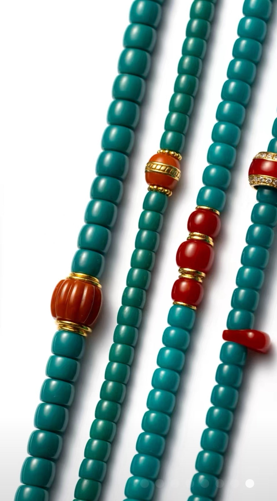 SALIK Top‑Tier Royal‑Grade Turquoise Prayer Mala | Limited Noble Supply