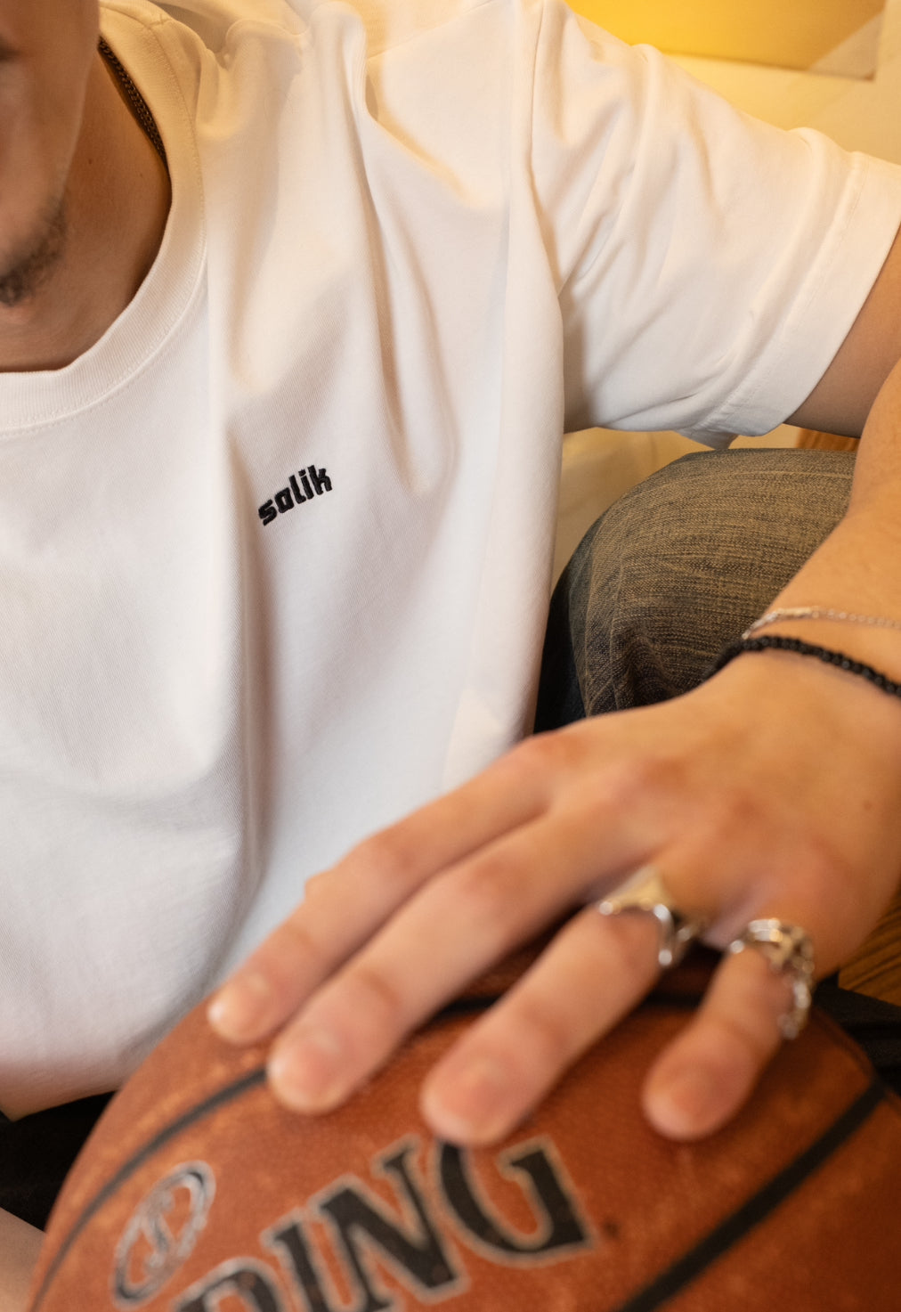 T-shirt oversize blanc Wallons