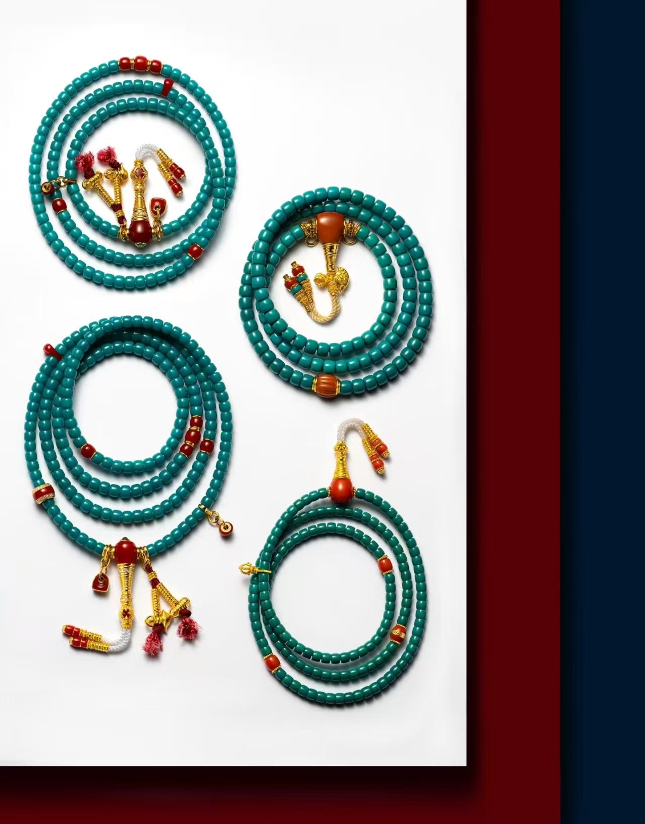 SALIK Entry‑Level Turquoise Prayer Mala | Custom Spiritual Gift 