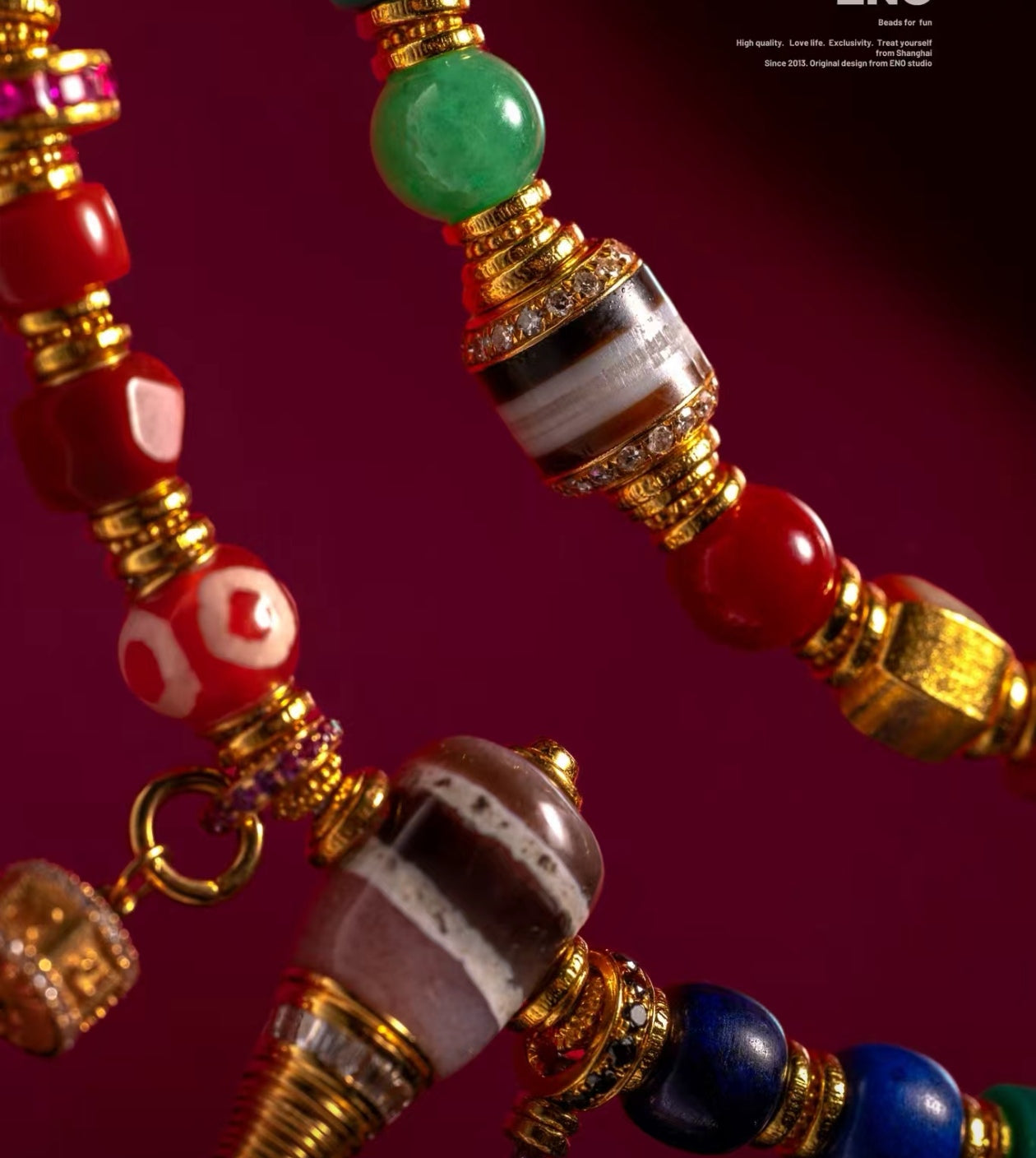 SALIK One‑of‑a‑Kind Natural Multi‑Gemstone Bracelet