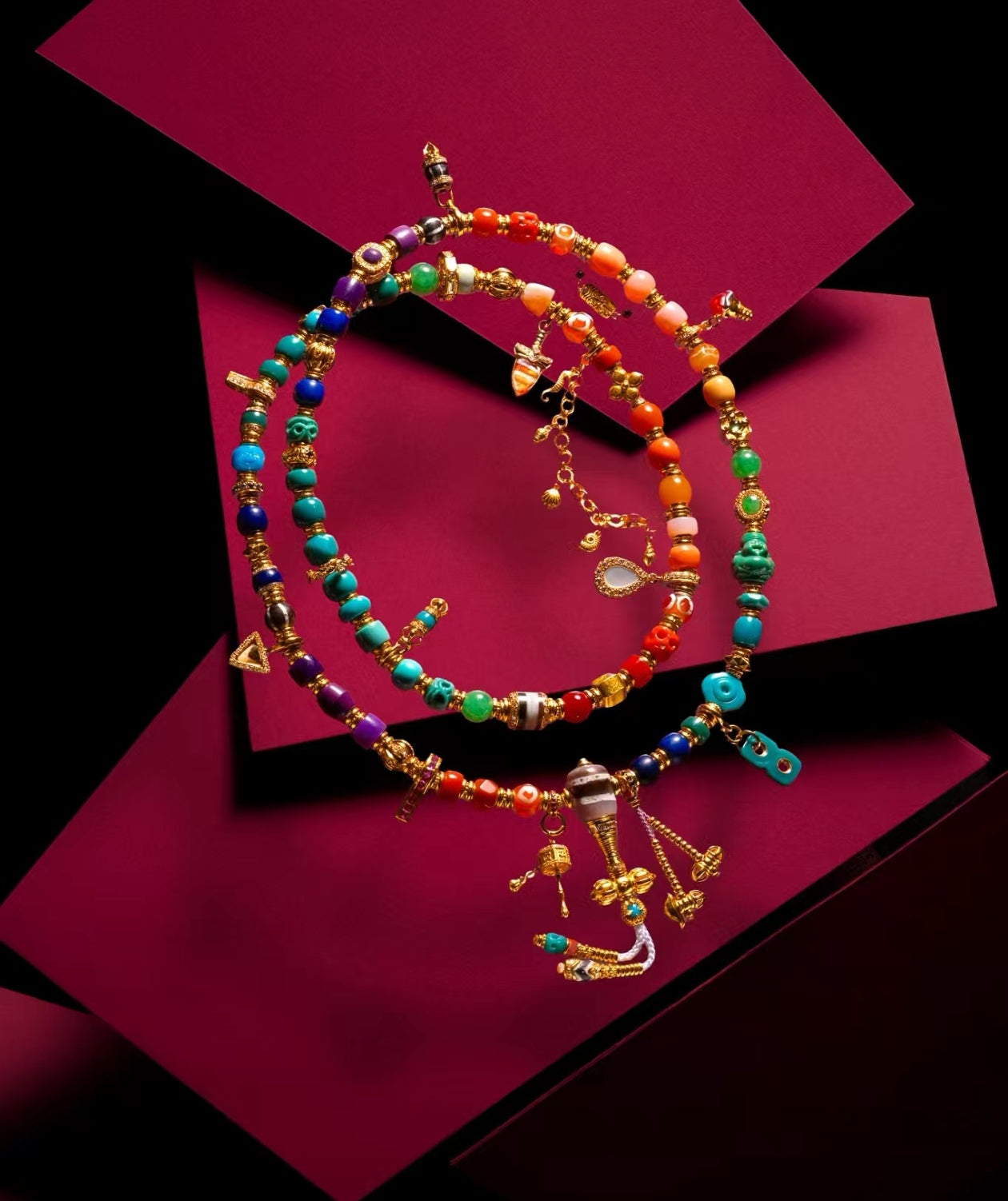 SALIK One‑of‑a‑Kind Natural Multi‑Gemstone Bracelet